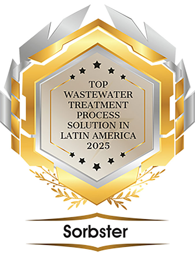 sorbster top wastewater treatment process solution in latin america 2025 badge